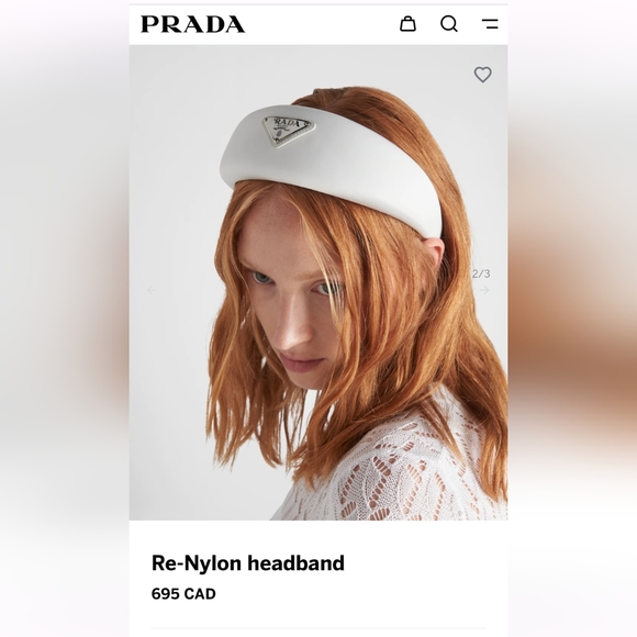PRADA RE NYLON HEADBAND - Picture 10 of 11